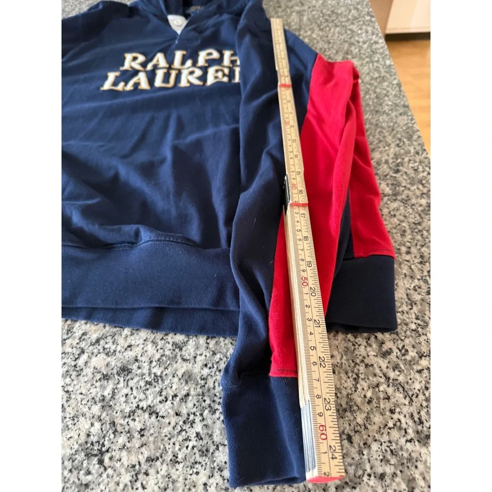 Polo Ralph Lauren Hoodie Boys XL 18-20/women's S navyRed Embroidered Logos